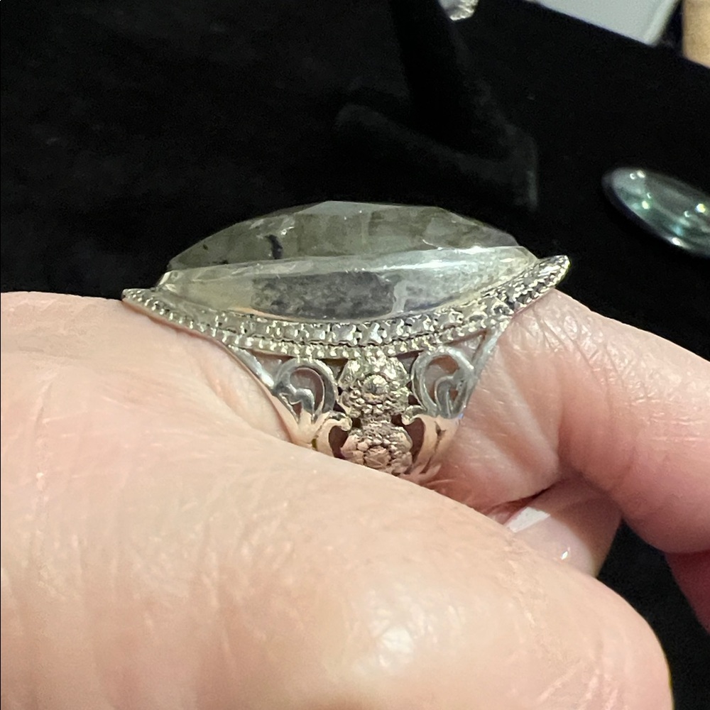 Oval Moonstone Ring - image 6